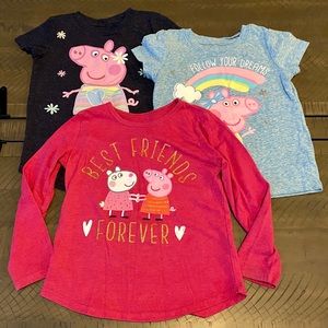 4T Peppa Pig shirt lot (3)